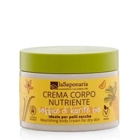 LA SAPONARIA Crema Corpo Nutriente - Soffice Di Karitè Bio 200ml - Crema