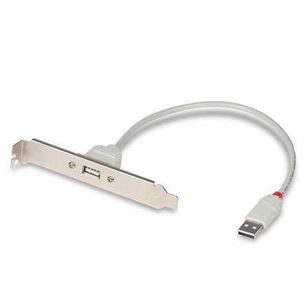 Lindy USB PC Back Plate - USB-adapter - USB (hunn) til USB (hann) - 30 cm