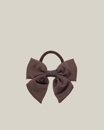 Dark Department Satin Bow Hair Tie Brun Accessoires Fille - Kids Brand Store