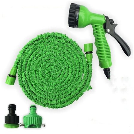 C2615A Basic Slang - Expanderbar Vattentrycksslang, Grön, 15 Meter