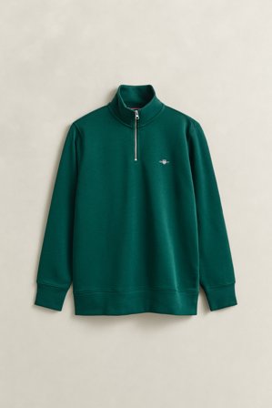 GANT Herren Sweatshirt mit halblangem Reißverschluss (XXL) Grün