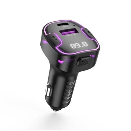 XO Car Charger 3.1AW / FM Transmitter Bluetooth - Black