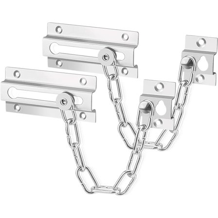 2-pakks dørkjede-lås, Premium tykk dørkjede-lås,