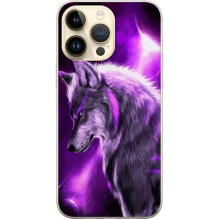 Apple iPhone 15 Pro Max Gennemsigtig cover Lilla Varg