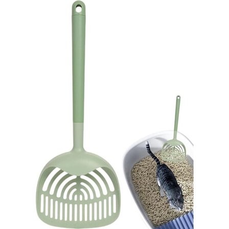 ING Grön Hopfällbar Kattsandsspade – PC-plast – 40 × 15 cm – Lätt att Montera – Hygienisk och Hållbar