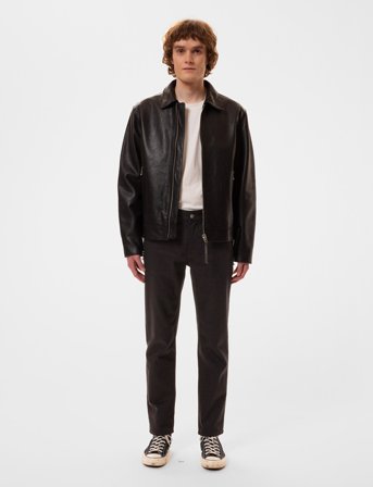 Nudie Jeans Gritty Jackson Dry Everblack - Black - 32 x 34