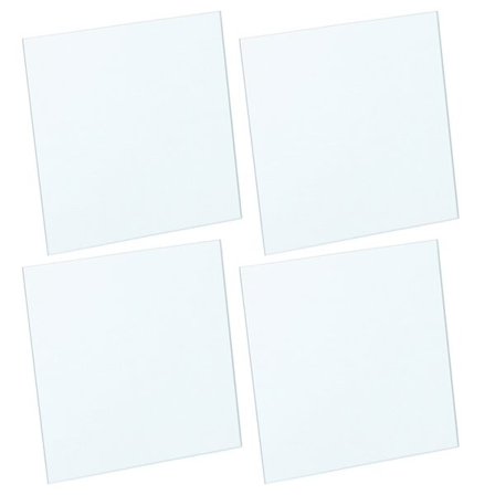 Spejlvæg - Selvklæbende spejl 22x22cm 4-pak