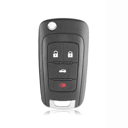 Flip fjärrnyckelfodral 4-knapps HU100 för Opel