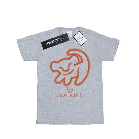 Disney The Lion King Cave Drawing T-shirt för män, M, Sports Grey