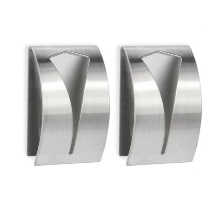 2stk rustfritt stål selv klebende maskinvare klips henger baderom håndkle kroker holder