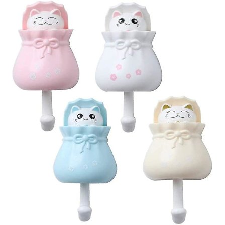 Sööt Kissa Pussissa - Takki Koukku, Avaimen Koukku, Hattu Koukku, Pyyhe Pussi Huivi Seinäkoukku, Koristeellinen