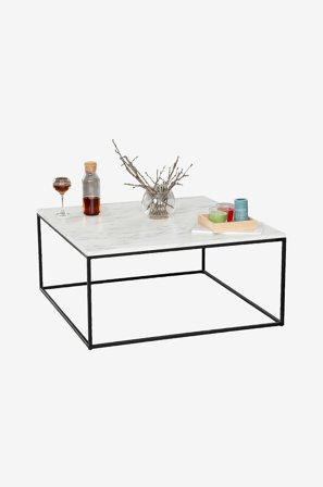 Hanah Home - Sofabord Poly Caucasian - Hvit - Sofabord - Fra Homeroom