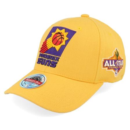 Mitchell & Ness - NBA Gul adjustable Caps - Hatstore Exclusive x Phoenix Suns Plutonium Yellow/Pink Adjustable @ Hatstore