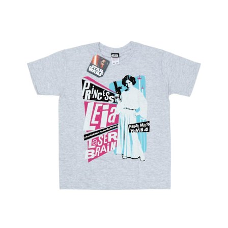 Star Wars Herr Princess Leia Rock Poster T-Shirt 3XL Heather Grå