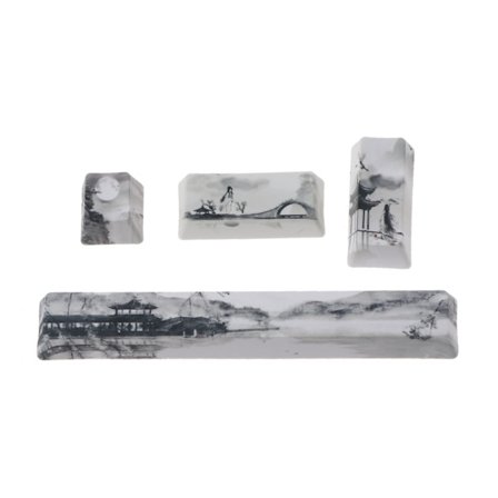 Tastatur Mellomrom PBT Fem Side Dye-Subbet Keycap Kirsebær Profil Mellomrom Tastatur Tastatur