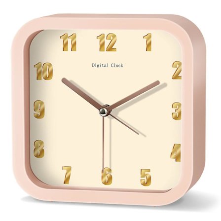 Yksinkertainen yksivärinen herätyskello, sopii kaiken kanssa, lasten äänetön elektroninen kello, yöpöydän kello opiskelijoille heräämisen 