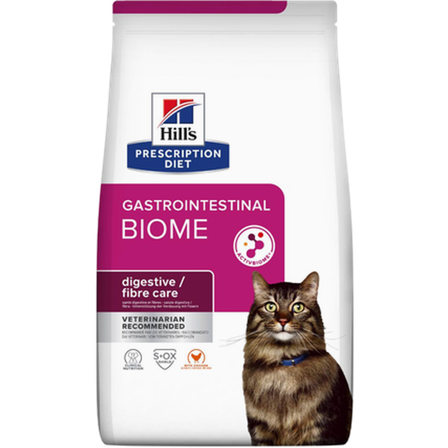 Hill's Prescription Diet Feline - Gastrointestinal Biome Digestive/Fibre Care Chicken - Dry Cat Food 3 kg - Katt - Kattefôr & kattemat - Veterinærfôr 