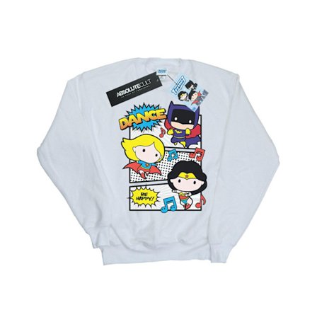 DC Comics Girls Chibi Super Friends Dance Sweatshirt 5-6 år