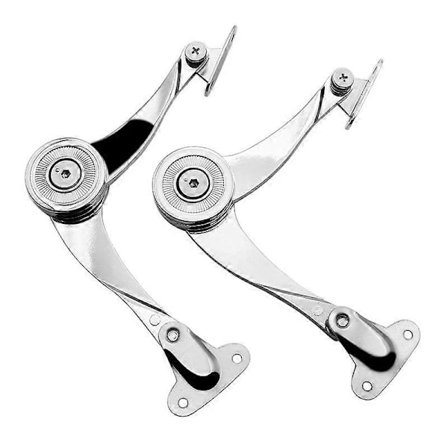 2 stk. foldbare lågstøttehængsler, møbelløft op klapstøtte hardware, justerbart hængsel til køkkenskabslåger - Perfekt