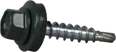 ESSVE 64903 Farmarskruv 4,8 x 28 mm, borrspets, 250-pack Grön (RR11), Infästning