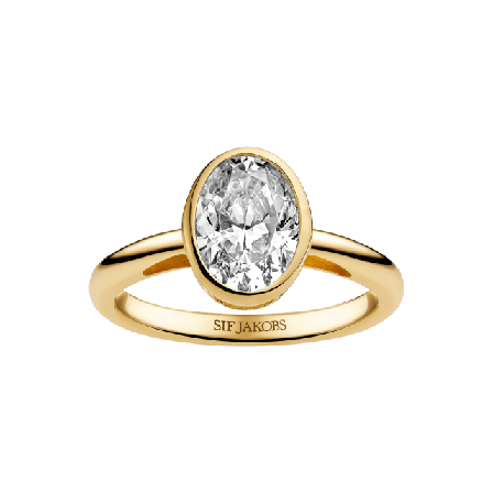 Sif Jakobs Jewellery Ring Sardinien Ovale Grande Ringar Dam Guld 58
