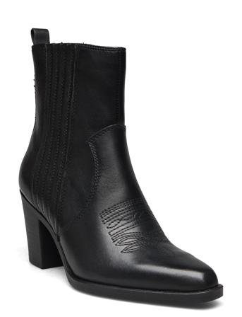 Women Boots Shoes Boots Ankle Boots Ankle Boot - Heel Svart Tamaris*Betinget Tilbud