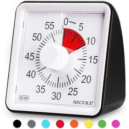 60-minuters Visuell Timer, Klassrums Nedräkningsklocka, Tyst Timer För Barn Och VuxnaBY