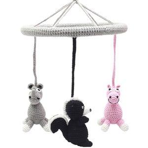 natureZOO Grey Camel, Skunk & Rhino Mobile 0 - 24 months - First toys and baby toys - 0 - 24 months - Pink - Baby mobiles