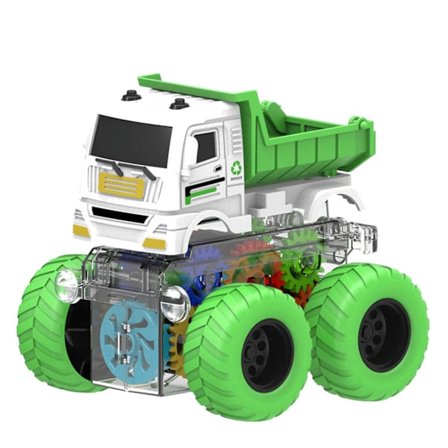 Friktionsdrivna leksaksbilar Push And Go-fordon Ingenjörsbil Militärbil Brandbil Monstertruck Leksaker Pojkpresent (Inbyggt batteri)