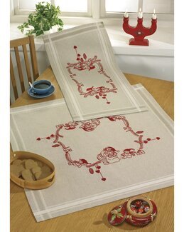 Broderikit Löpare Nisse på gren med eller utan garn