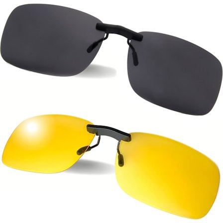 2025 Senaste Modell Clip-on Polariserade Mörkerseende Körglasögon UV 400 Blockerare Att Bära Över Receptbelagda Glasögon