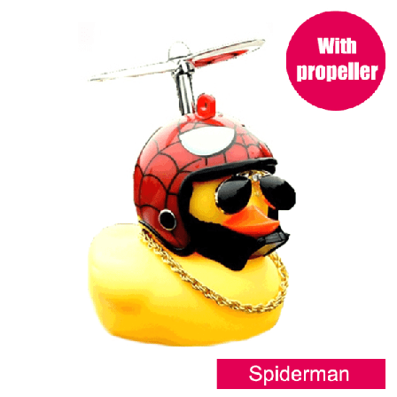 Lille Gul Andebil Ornamenter Motorcykel Windbreaker Andebil Spider-Man Without lights or straps
