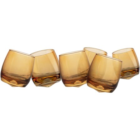 Sagaform Tumbler pyöreällä pohjalla 6-pack, amber