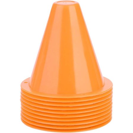 Fotballtreningskjegler, 10 stk fotballkjegler for trening, trafikkkjegler for fotball