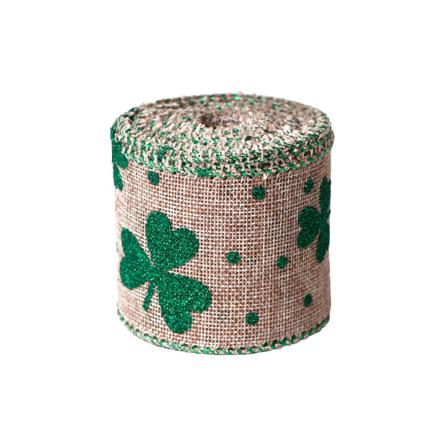 Ribbons Leaf Burlap Inslagning Craft Wired Ribbon Decor Supplies