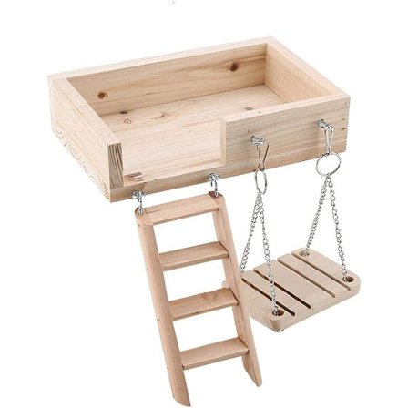 3 st trähamstrar krypande stege rolig gunga plattform leksaker se