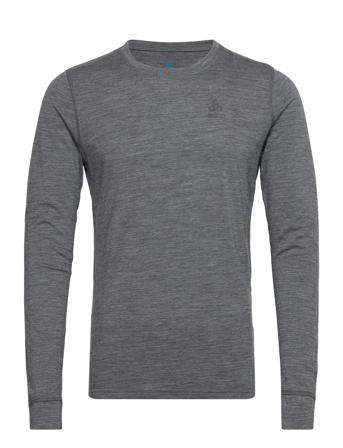 Odlo Bl Top Crew Neck L/S Merino 200 Grey Odlo