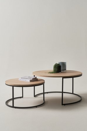 Jotex - Salongbord 2-delt Eik - REDMOND - Kjøp Sofabord hos Jotex