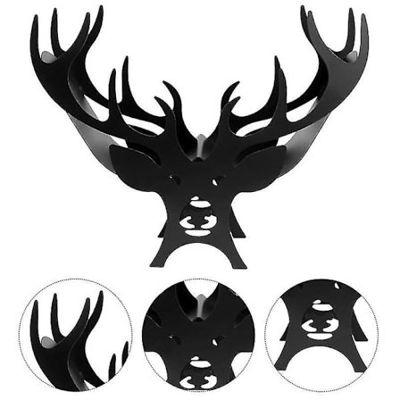 Sort Hjorte Toiletpapirholder Badeværelse Jern Stativ