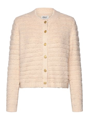 ONLY Onlandrea Life Ls O-Neck Cardigan Knt - Cream - S