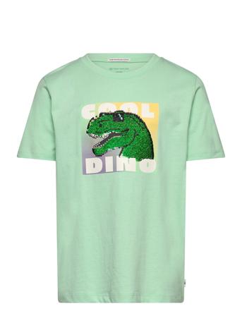 Special Artwork T-Shirt Tom Tailor Green