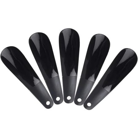 【PP】Galaxy 5 stk. Skohorn PP Plast Skohorn Skoløfter Bærbart Rejseskohorn -XS4-