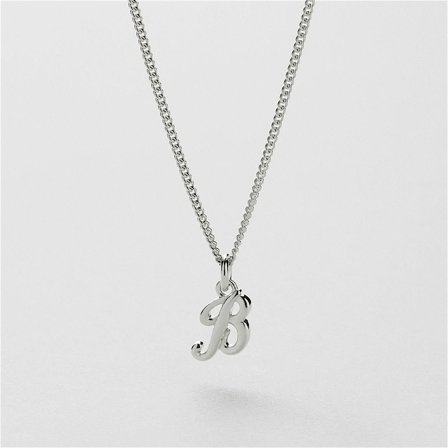 B Vintage Letter Halskette