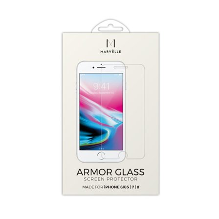 Marvêlle iPhone 6/6S/7/8 Härdat glas Skärmskydd