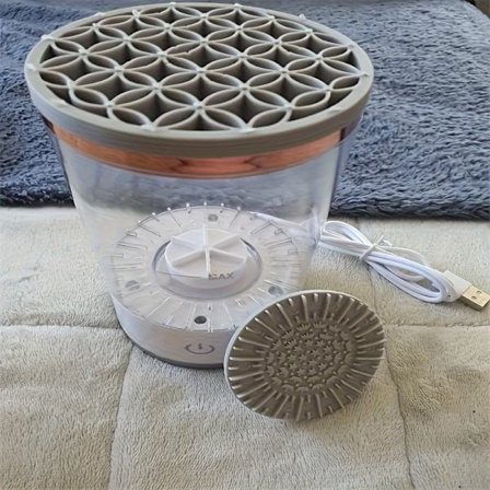 Makeupbørste Vasker & Tørretumbler med Hurtigtørrende System, Kompakt Design til Hjem & Rejse, Ideel Gave til Kvinder & Pleje af Skønhedsværktøjer