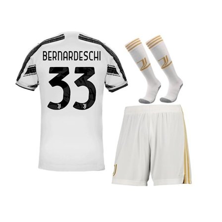 Fotbollsset för fotboll för barn/vuxna Juventus hemma och set DYBALA-10-orange BERNARDESCHI-33-white l