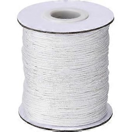 1.0mm Hvit Flettet Løftegardinsnor Trekk Snor For Persienner Aluminium Persienne, Hagebruk Fabrikk Og Håndverk, 109 Yards/rull