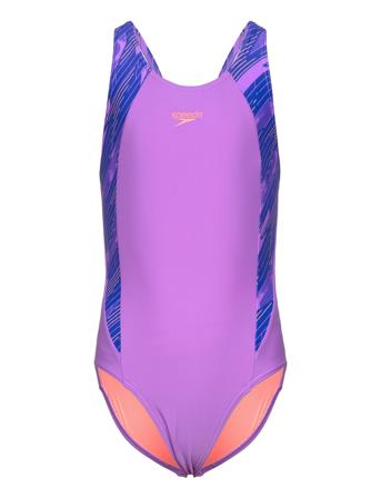 Girls Hyperboom Splice Muscleback Pink Speedo