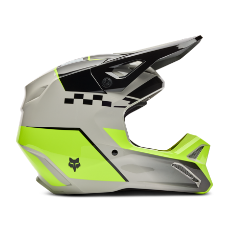 Crosshjelm FOX V1 Collect Grå/Gul M