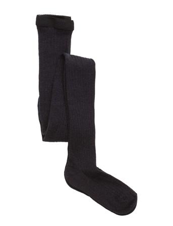 Wool Rib Tights Socks & Tights Tights Blå Mp Denmark